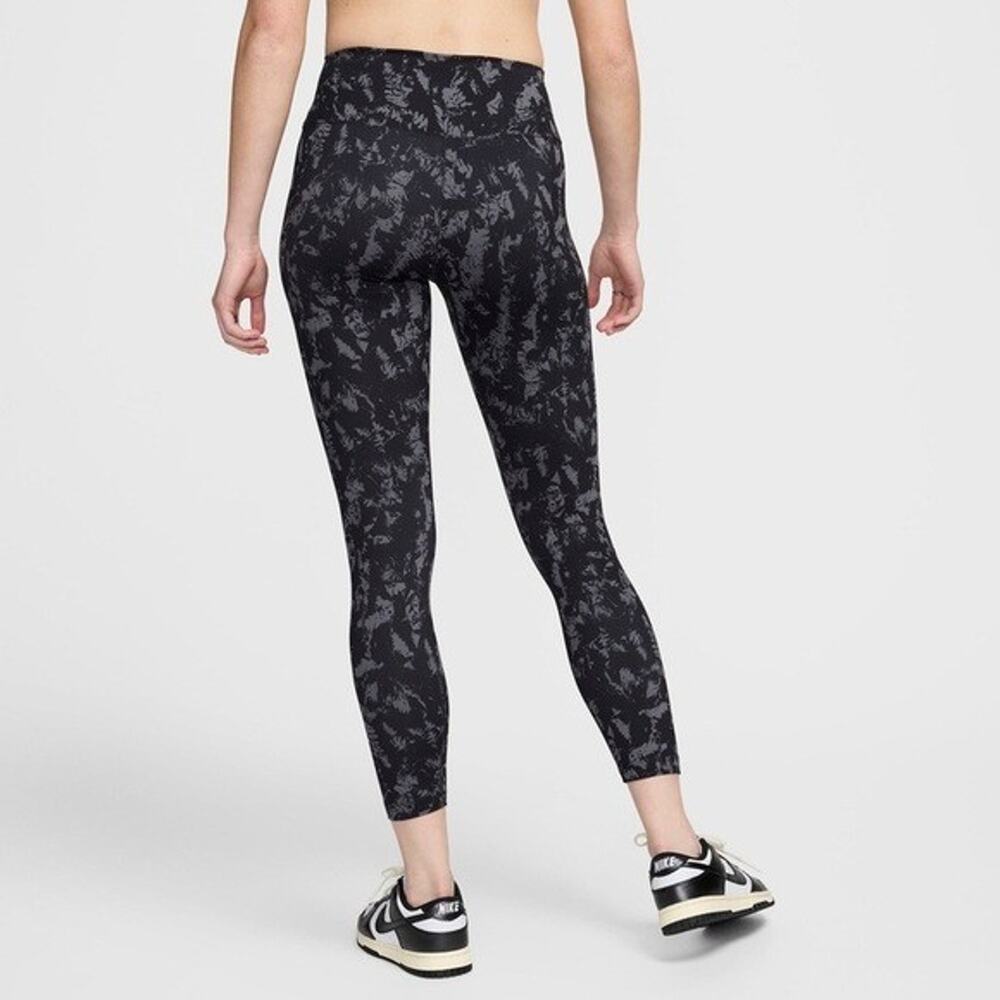 Nike One Women's High-Waisted‎ 7/8 Printed Leggings Black Speckle Size Small NWT - Picture 8 of 8